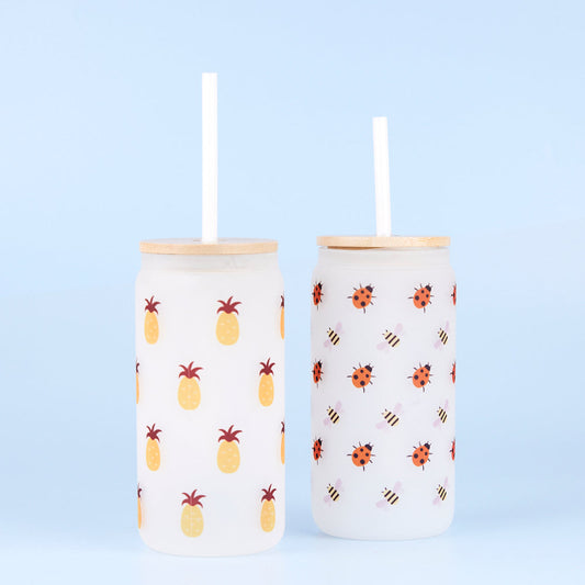 How to sublimate a 18oz Frosted Glass Tumbler with Bamboo Lid