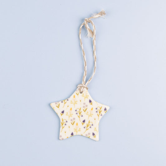 Dye Sublimation Ceramic Star Christmas Decoration Blank