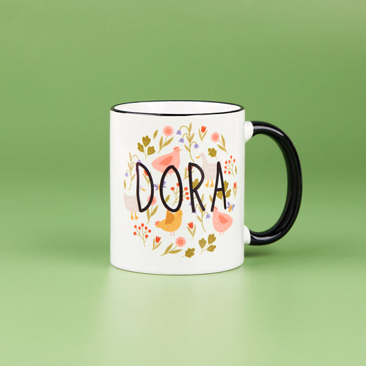 11oz Black Rim & Handle Sublimation Mug