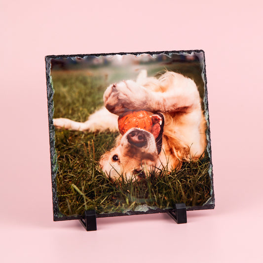 Gloss Sublimation Photo Slate - Square 19cm x 19cm