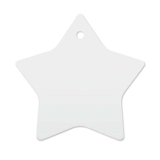 Dye Sublimation Ceramic Star Christmas Decoration Blank