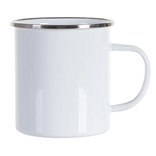 12oz White Sublimation Enamel Mug