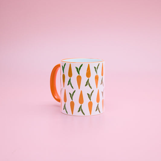 11oz Orange Rim & Handle Sublimation Mug