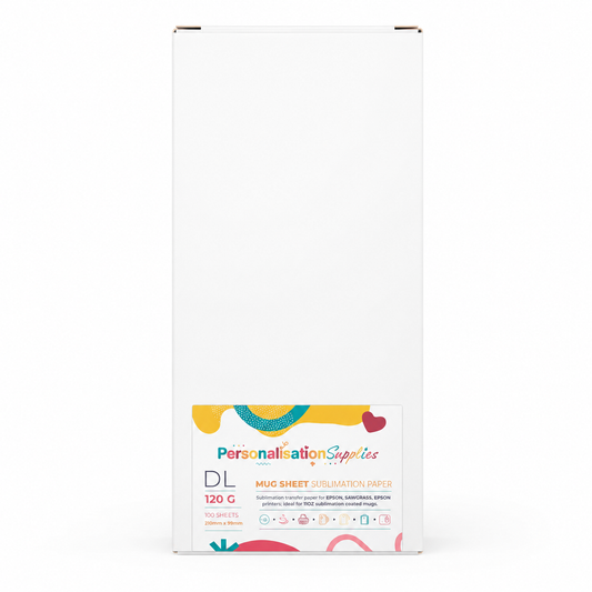 PS Sublimation Pre-Cut Mug Paper 99 x 210mm - 100 Sheets - 120gsm