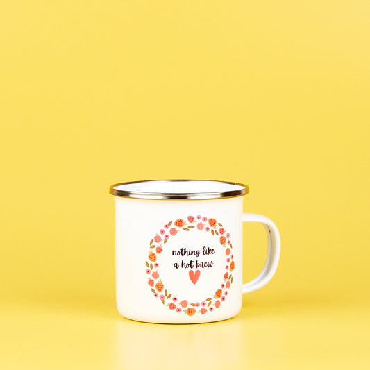 12oz White Sublimation Enamel Mug