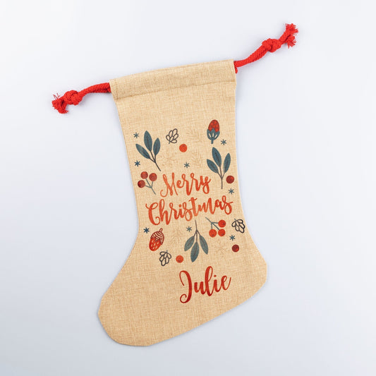 How to sublimate a Christmas linen Santa stocking