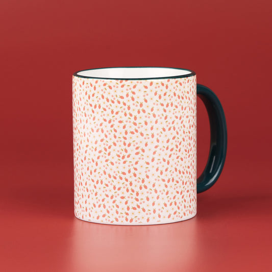 11oz Green Rim & Handle Sublimation Mug