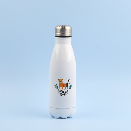 White Sublimation Double Walled Bowling Bottle 350ml
