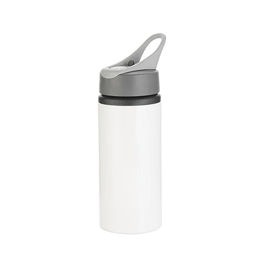 22oz White Aluminium Bottle 650ml