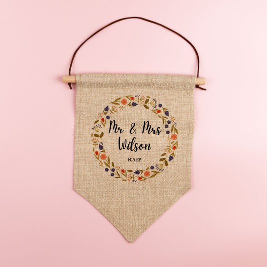 Faux Burlap Flag