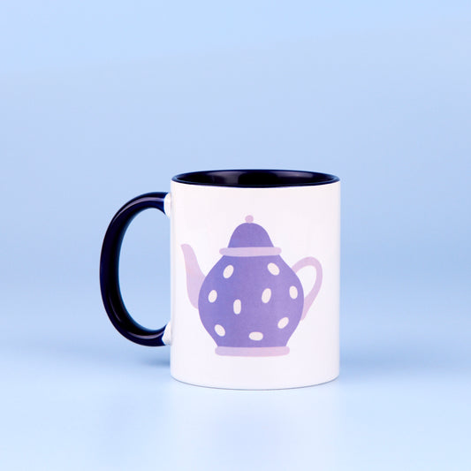 11oz Dark Blue Inner & Handle Sublimation Mug