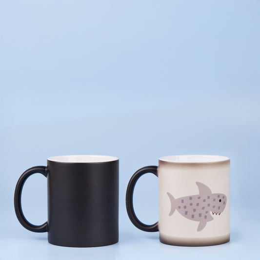 11oz Matte Black Colour Changing Mugs