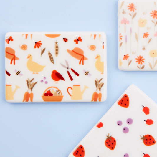 Ceramic Rectangle Sublimation Fridge Magnet