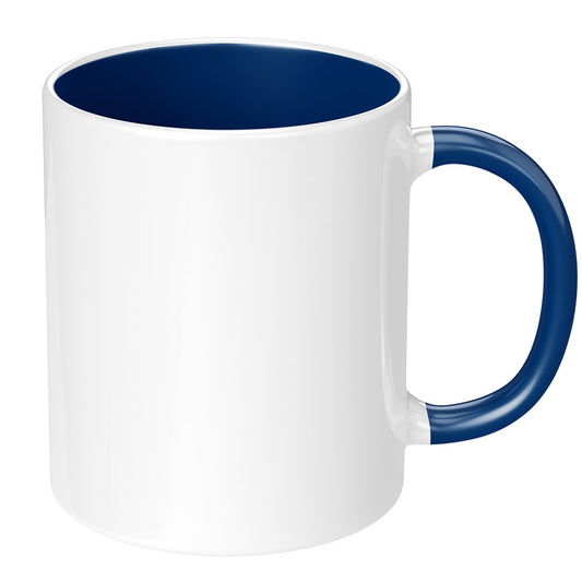 11oz Dark Blue Inner & Handle Sublimation Mug