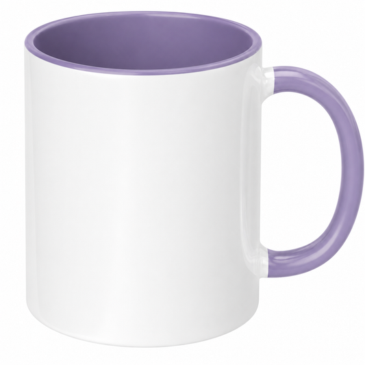 11oz Lilac Inner & Handle Sublimation Mug