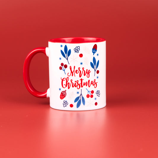 11oz Red Inner & Handle Sublimation Mug