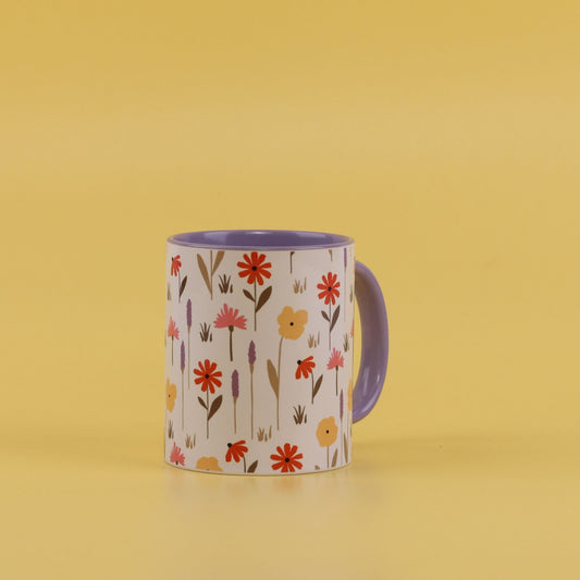 11oz Lilac Inner & Handle Sublimation Mug